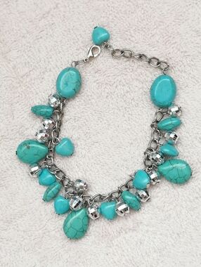 NWOT. Turquoise Charm Bracelet
